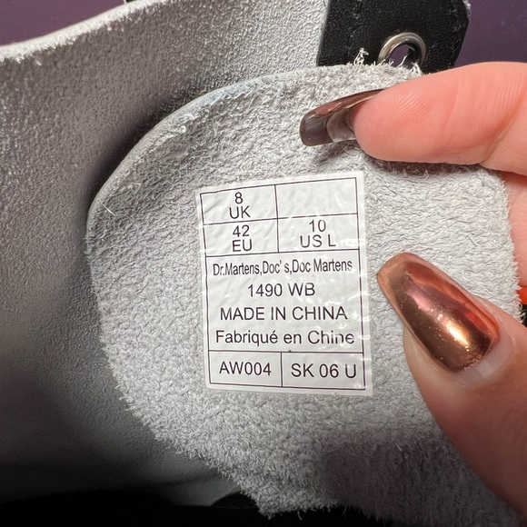 Dr. Martens 1490 WB Wild Botanics Combat Boots size 10 - Picture 3 of 6